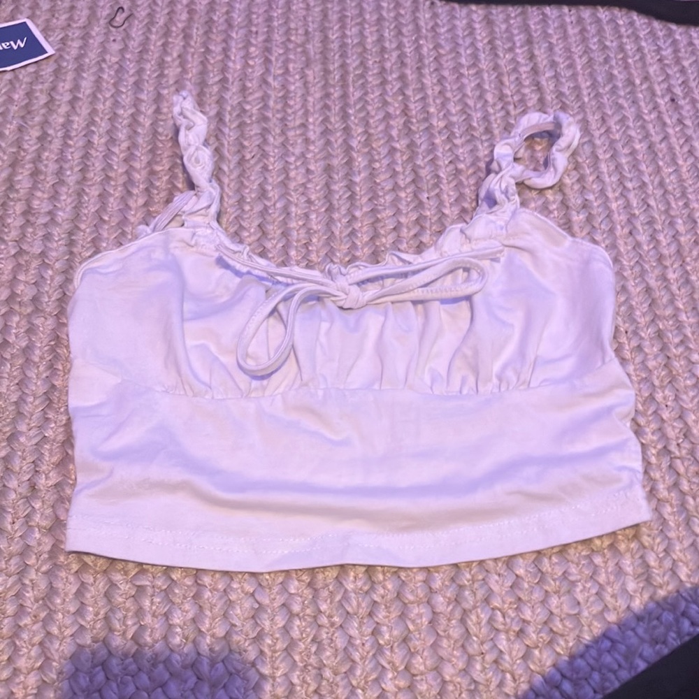 Cute white tank top